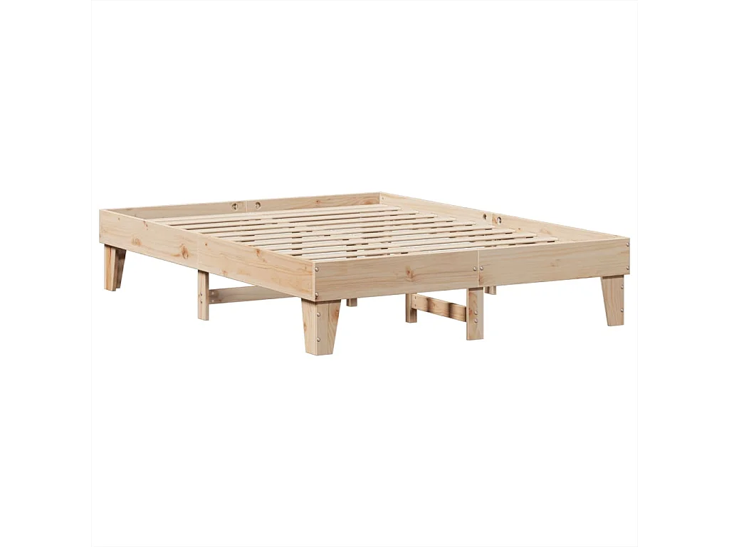 Bedframe zonder matras massief grenenhout 150x200 cm