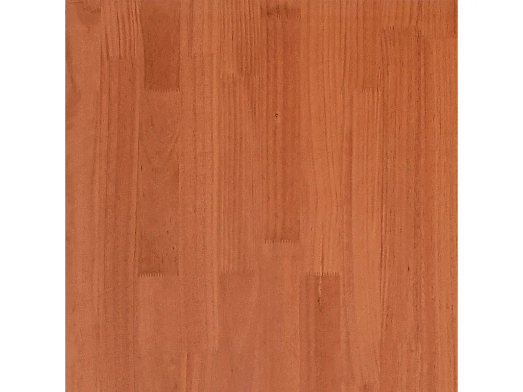 Cama sin colchón madera maciza pino marrón cera 150x200 cm