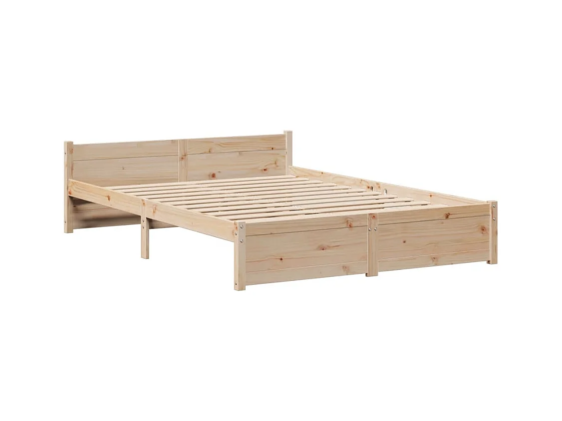 Cadre de lit avec tête de lit sans matelas 150x200 cm