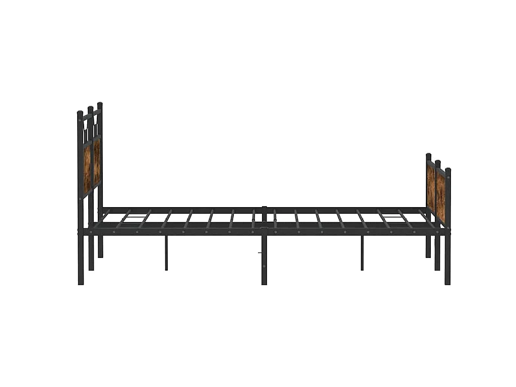 Bedframe zonder matras hout gerookt eikenkleurig 150x200 cm