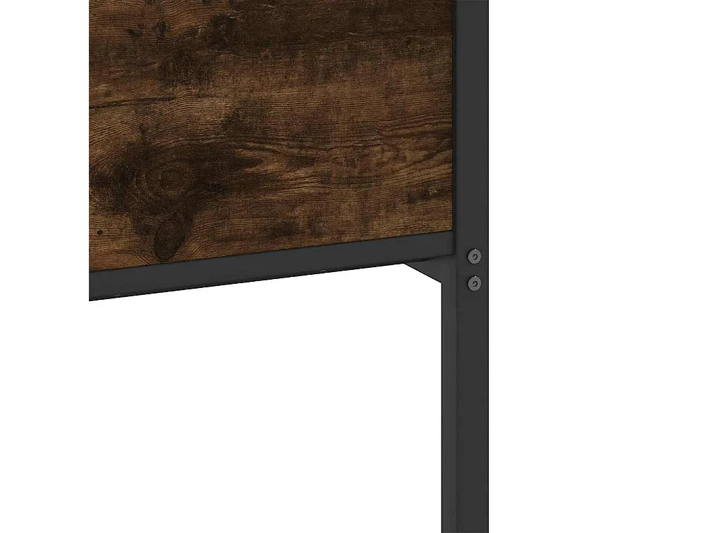 Bedframe zonder matras hout gerookt eikenkleurig 150x200 cm