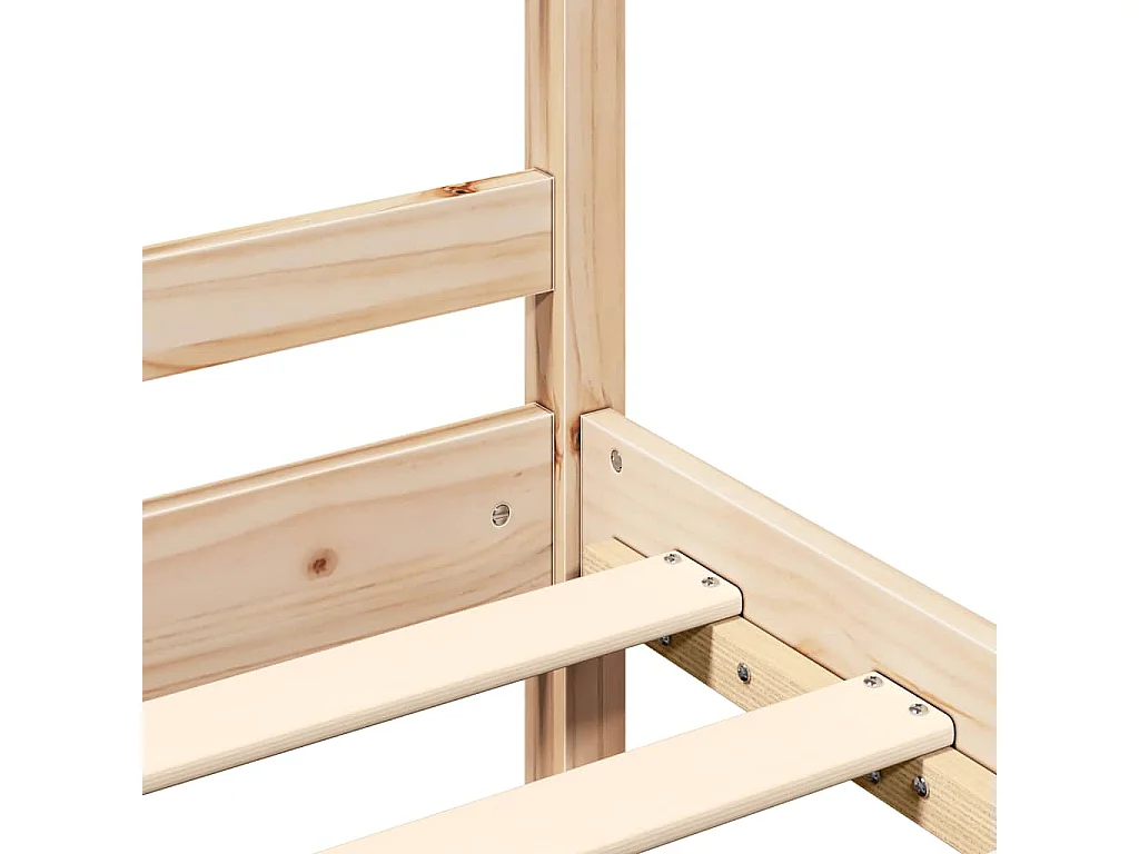 Cadre de lit sans matelas 200x200 cm bois massif de pin