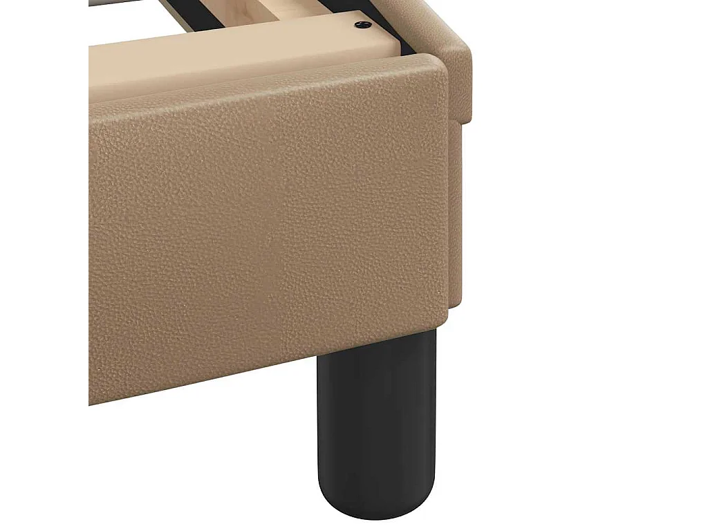 Cadre de lit sans matelas Hvar cappuccino 200x200 cm similicuir