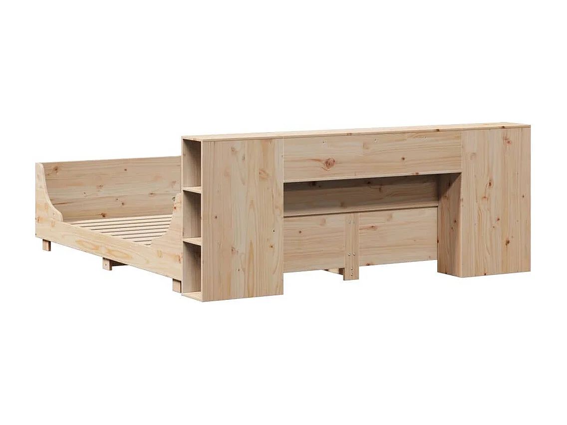Cadre de lit sans matelas 200x200 cm bois massif de pin