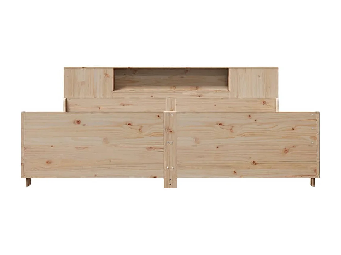 Bedframe zonder matras massief grenenhout 200x200 cm