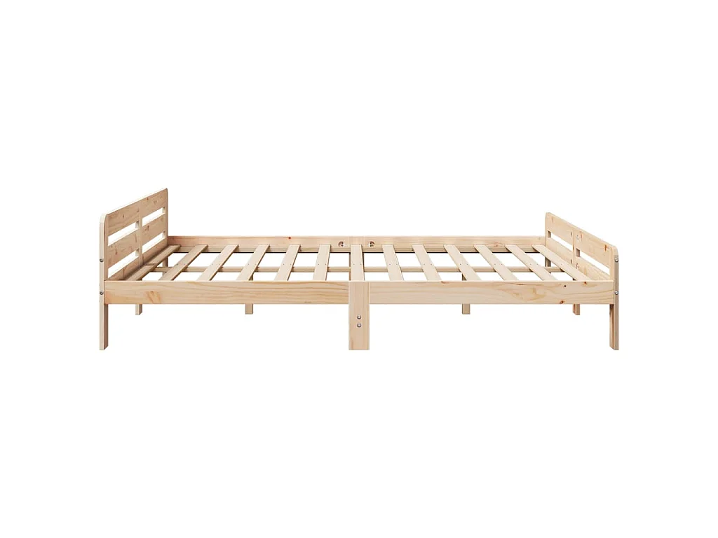 Cadre de lit sans matelas 200x200 cm bois massif de pin