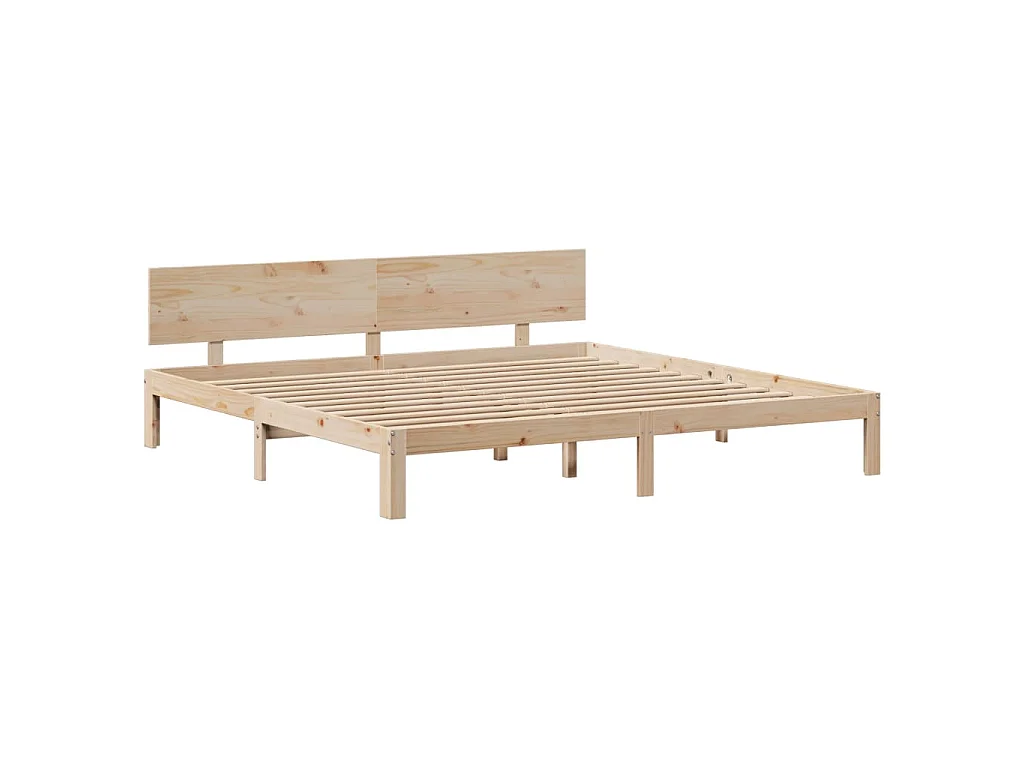 Giroletto con Cassetti 200x200 cm in Legno Massello di Pino