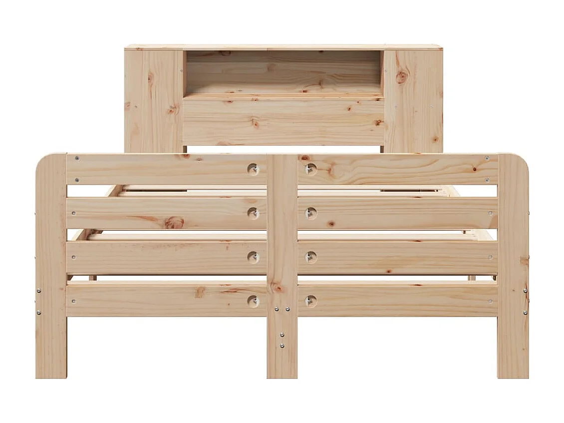 Estructura de cama sin colchón madera de pino blanco 150x200 cm