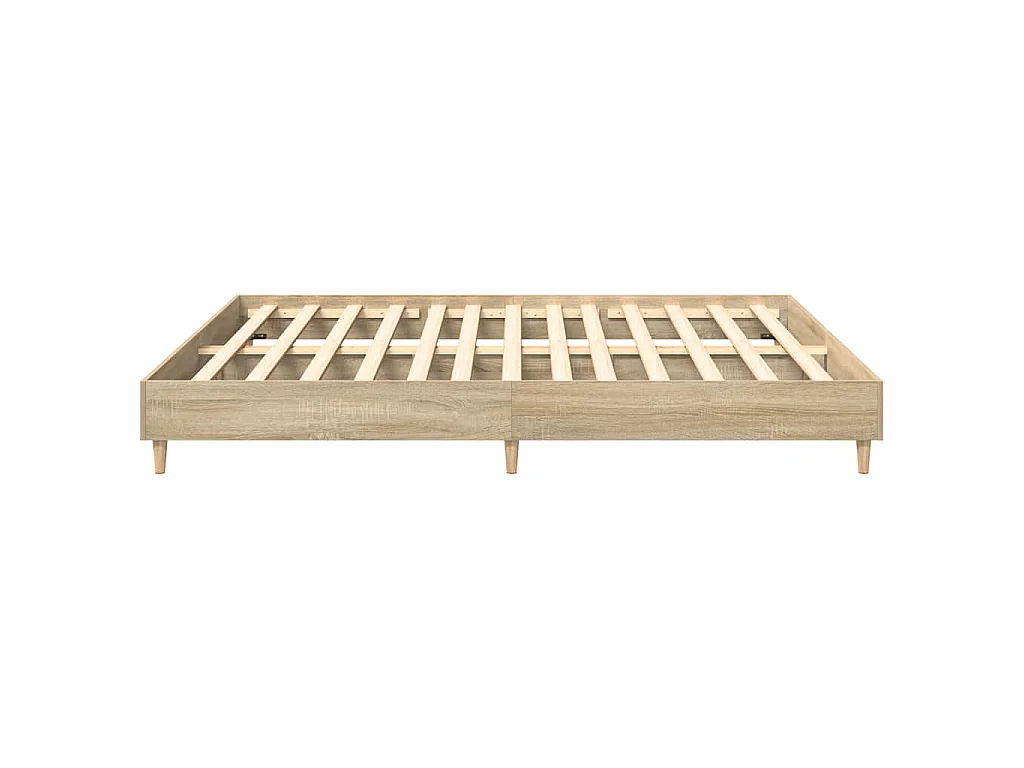 Giroletto senza Materasso Rovere Sonoma 200x200cm in Truciolato