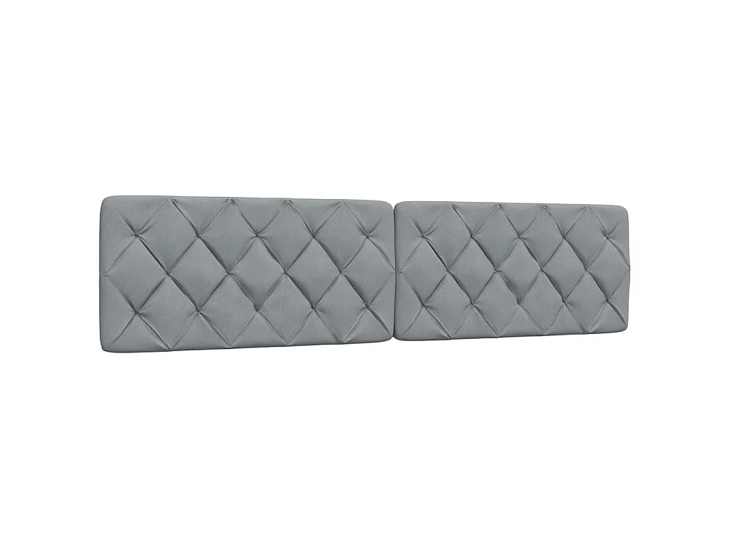 Estrutura de cama com LED sem colchão 200x200 cm tecido