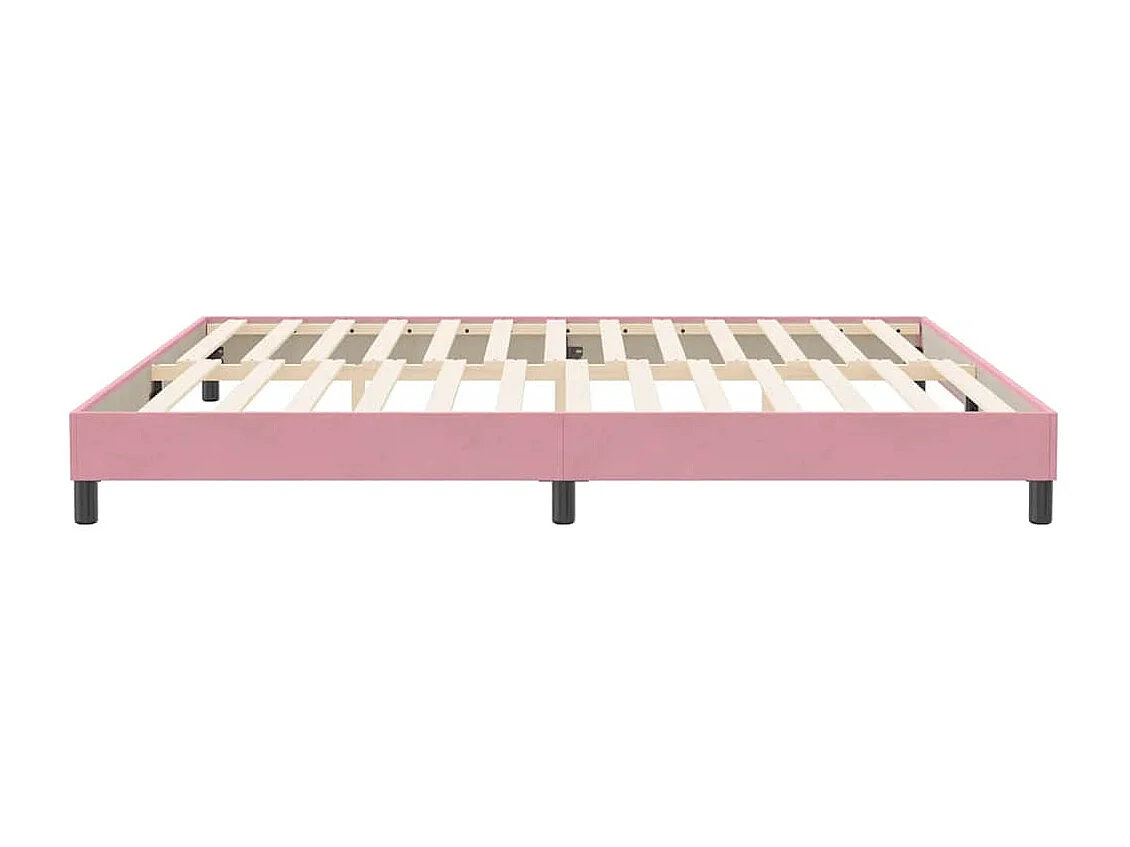 Bettgestell ohne Matratze Rosa 200x210 cm Samt