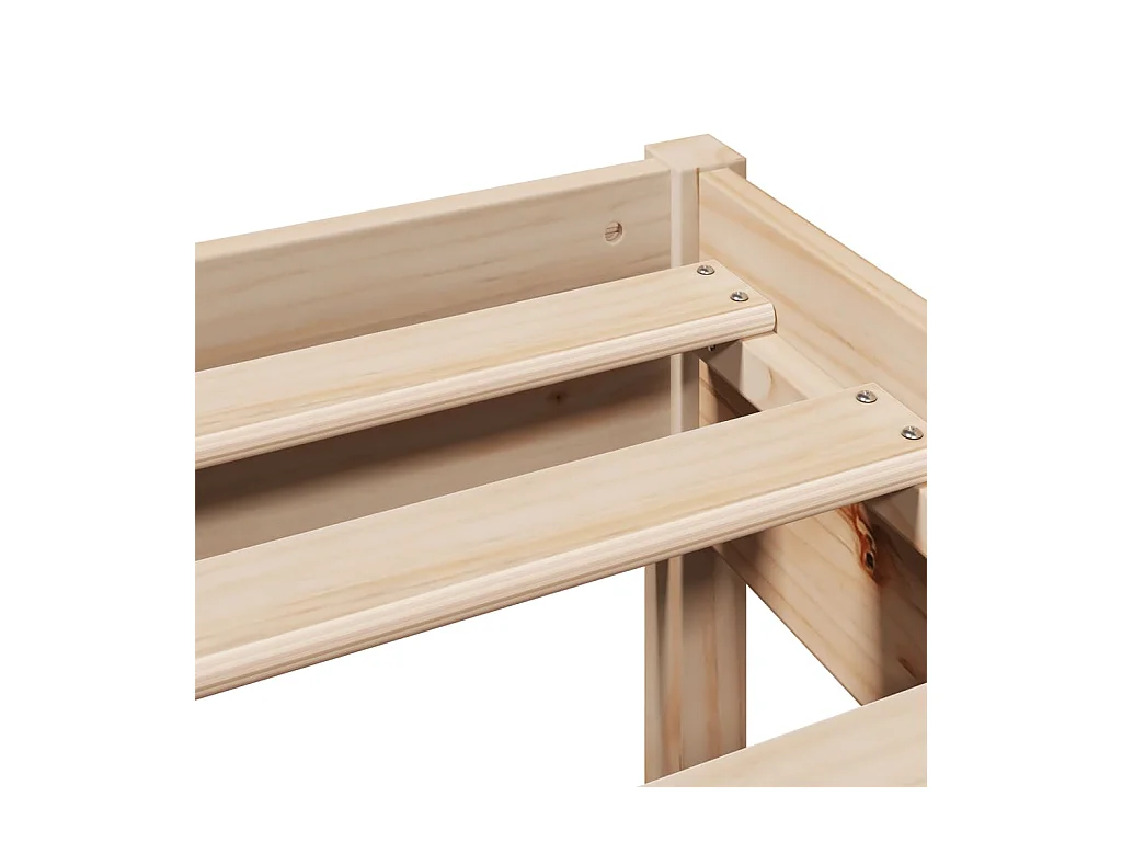 Massivholzbett ohne Matratze 150x200 cm Kiefernholz