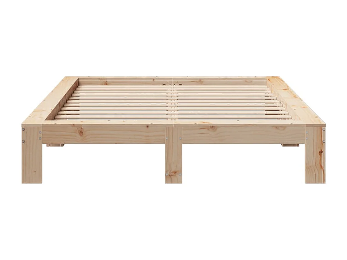 Bedframe zonder matras massief grenenhout 150x200 cm