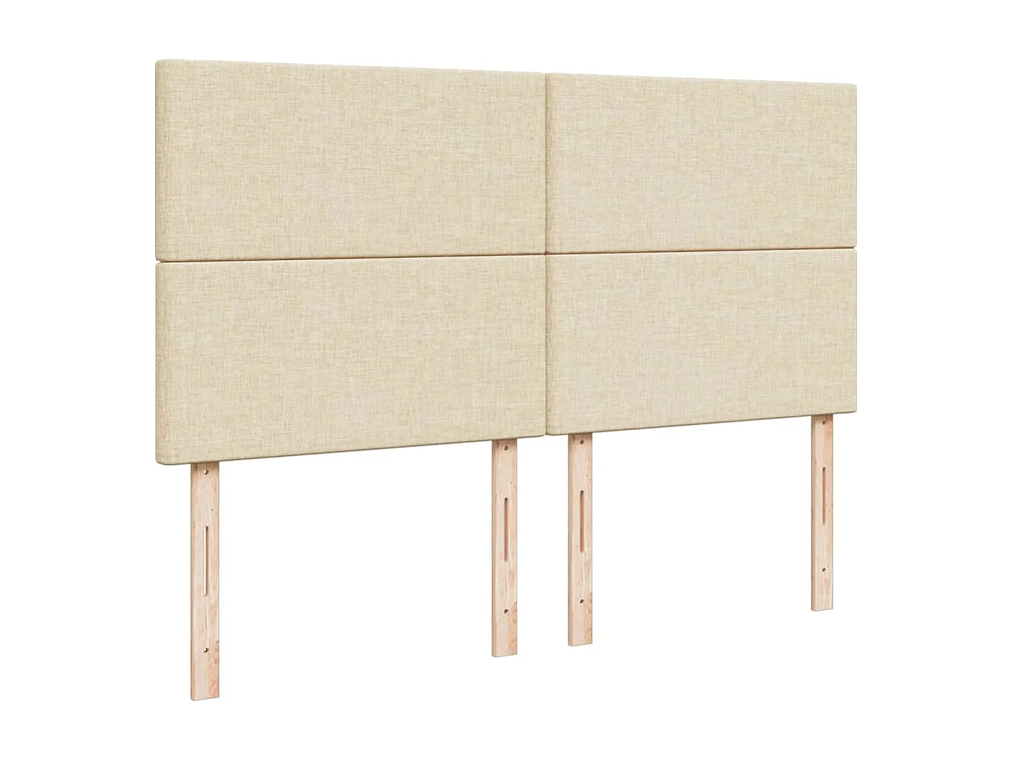 Giroletto a Molle con Materasso Crema 200x200 cm in Tessuto