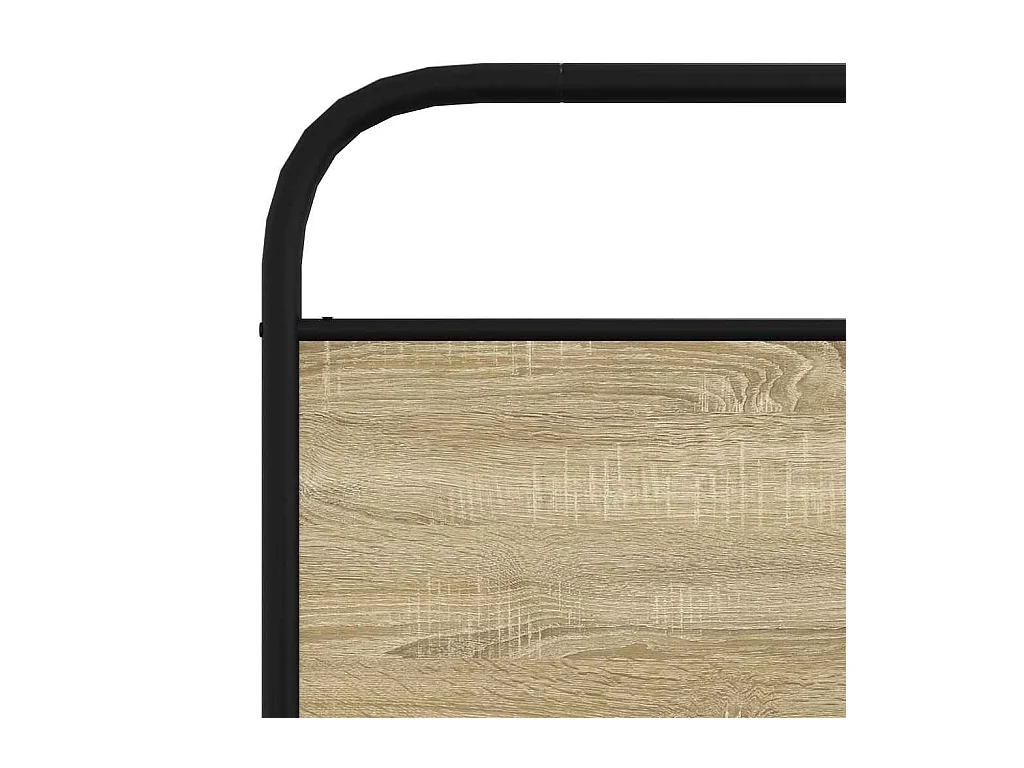 Bettgestell ohne Matratze 107x203 cm Sonoma-Eiche Holzwerkstoff