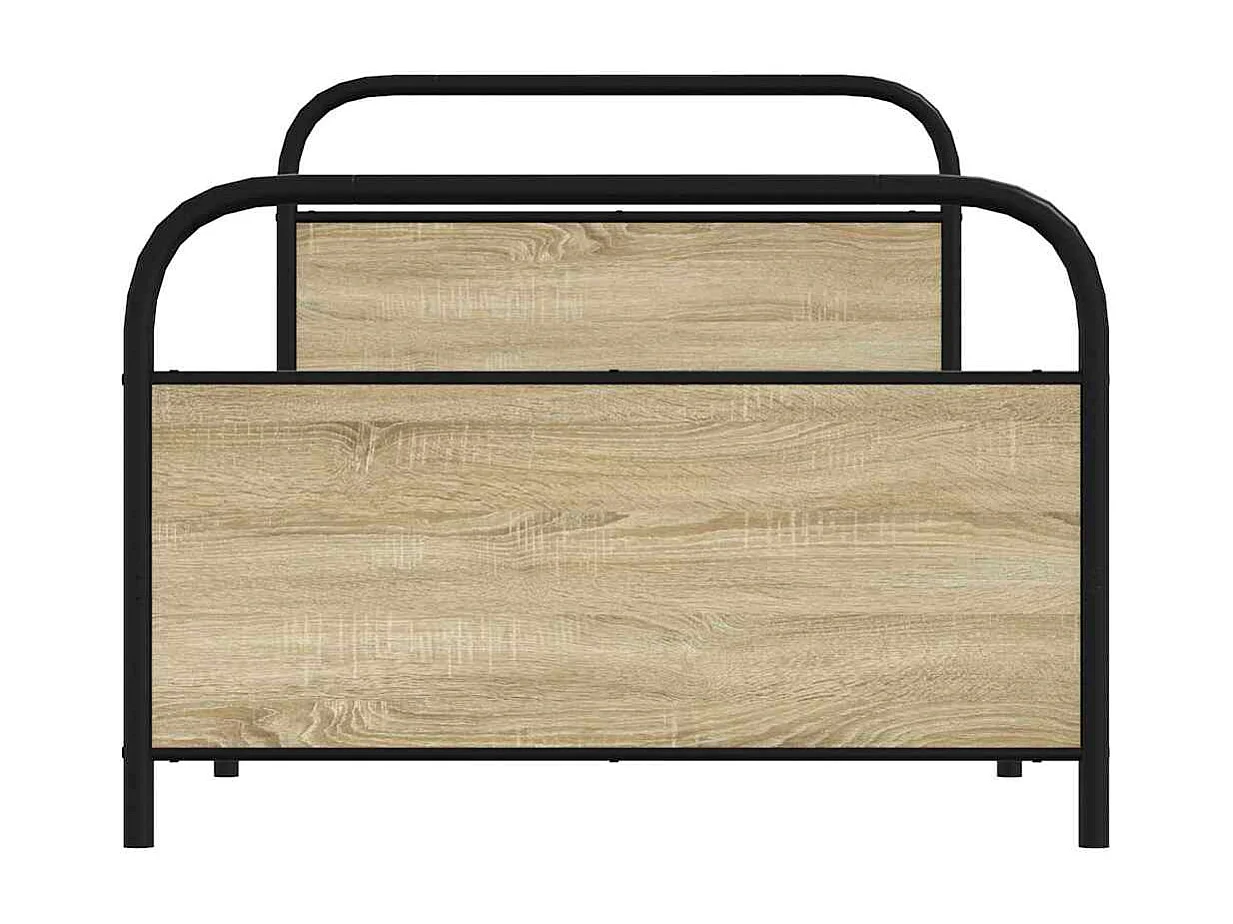 Bettgestell ohne Matratze 107x203 cm Sonoma-Eiche Holzwerkstoff