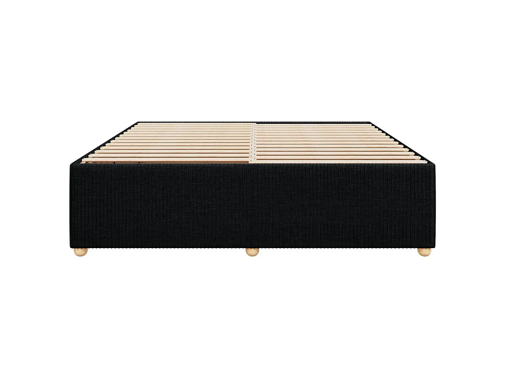 Bedframe zonder matras stof zwart 200x200 cm