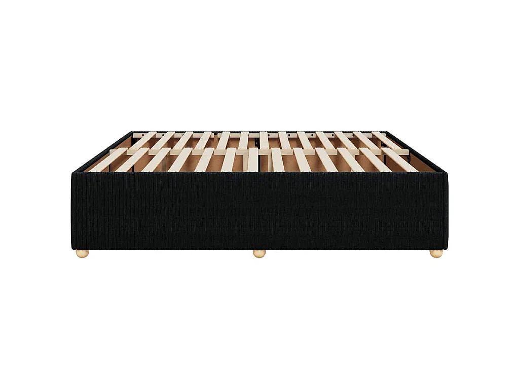 Bedframe zonder matras stof zwart 200x200 cm