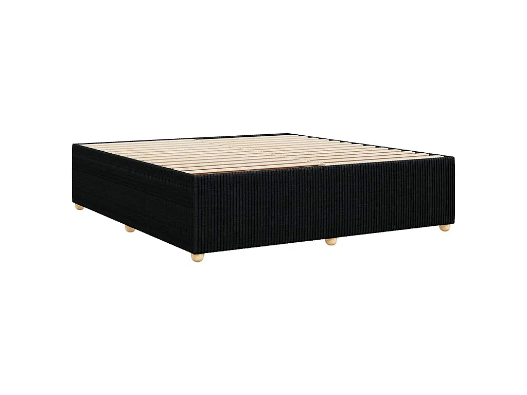 Bedframe zonder matras stof zwart 200x200 cm