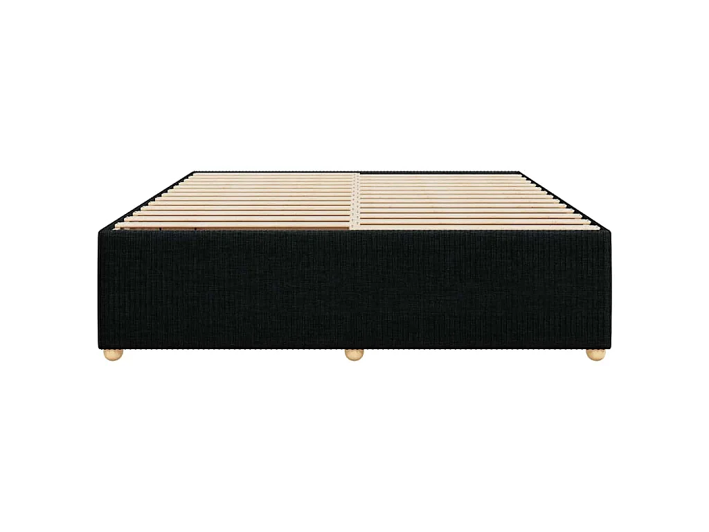 Bedframe zonder matras stof zwart 200x200 cm