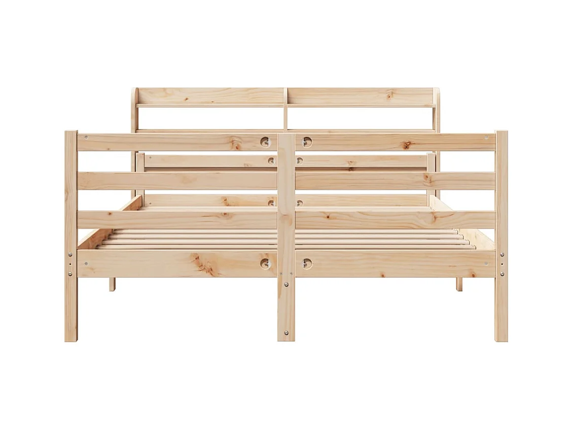 Cadre de lit avec tête de lit sans matelas 150x200 cm