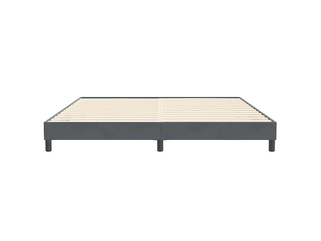 Bettgestell ohne Matratze Dunkelgrau 200x210 cm Samt