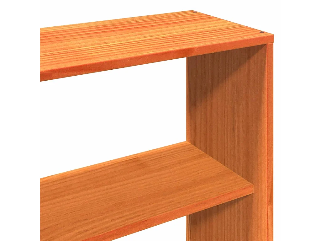 Cadre de lit sans matelas cire marron 200x200cm bois pin massif