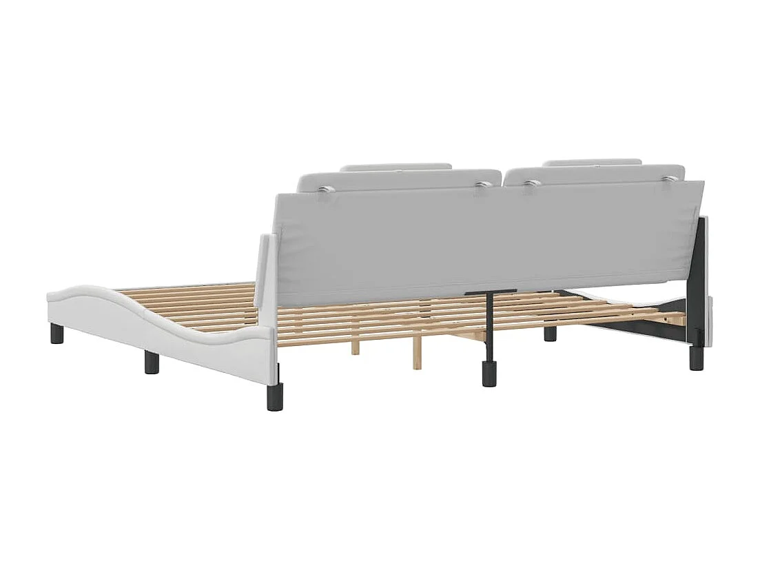 Estrutura de cama Viana com LED sem colchão 200x200 cm branco