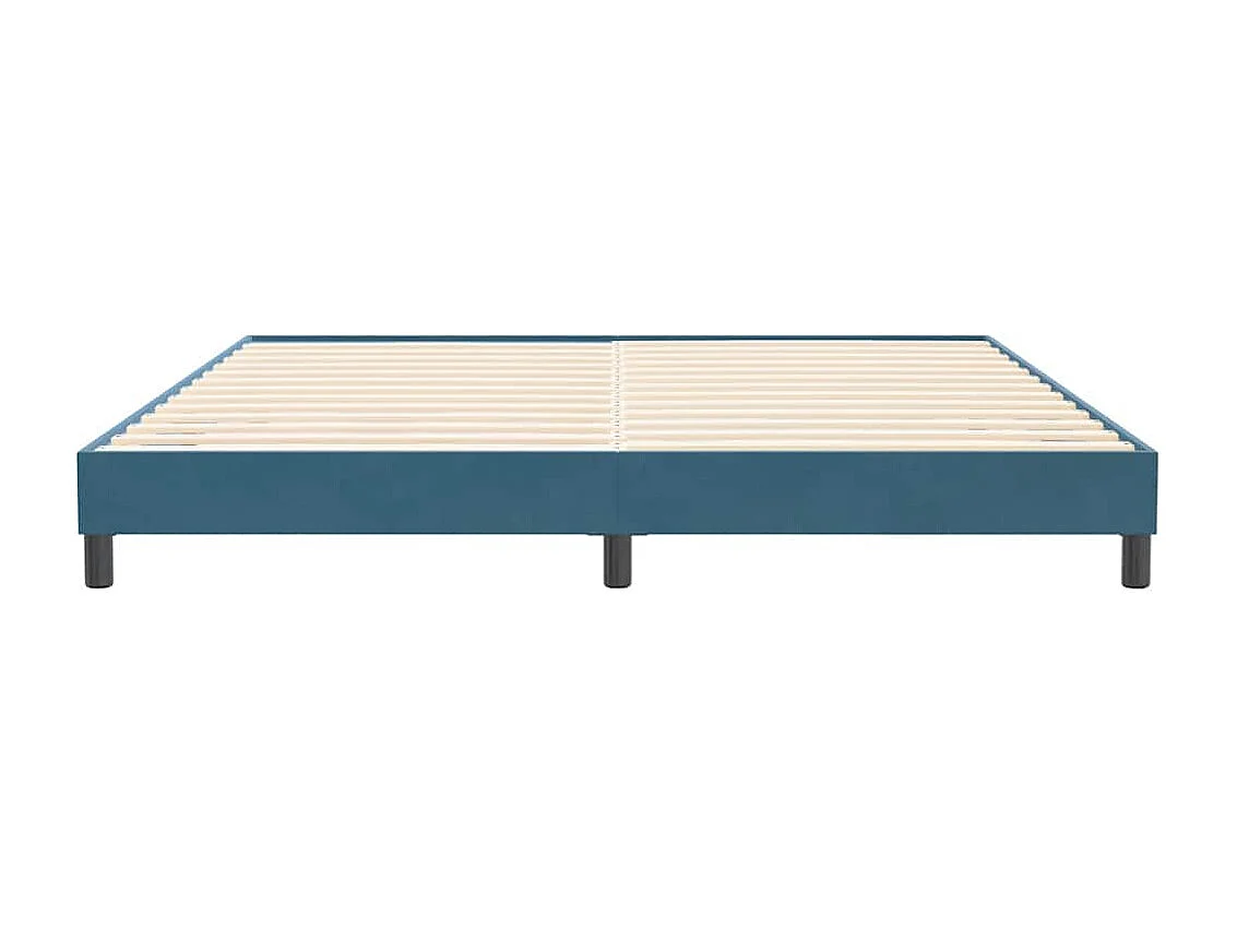 Bettgestell ohne Matratze Dunkelblau 200x210 cm Samt