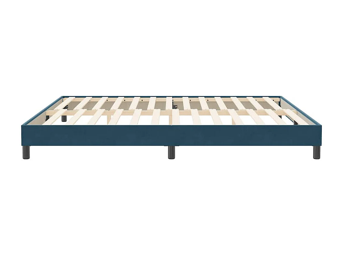 Bettgestell ohne Matratze Dunkelblau 200x210 cm Samt