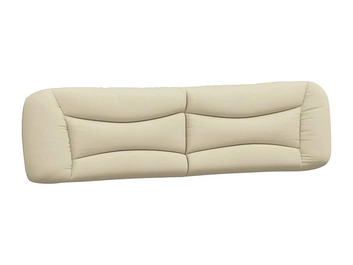 Bettgestell ohne Matratze "Hvar" Creme 200x200 cm Stoff