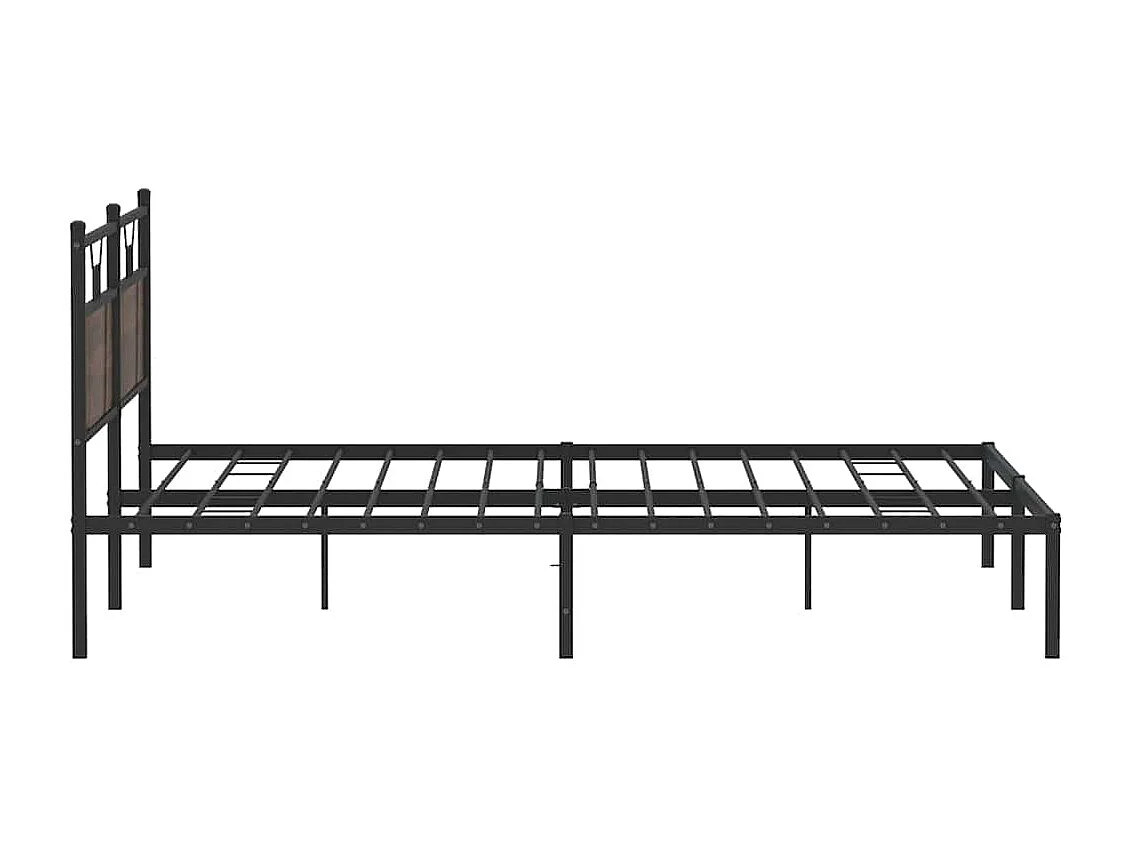 Cadre de lit sans matelas chêne marron 200x200 cm