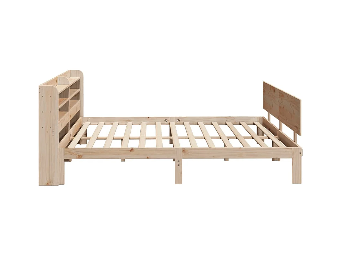 Cadre de lit avec tête de lit sans matelas 200x200 cm