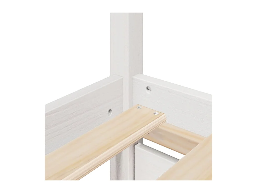 Lit avec tiroirs et matelas blanc 200x200 cm bois massif de pin