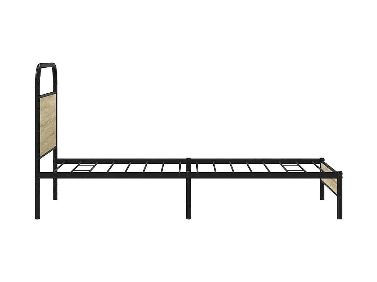 Cadre de lit sans matelas 107x203 cm chêne sonoma