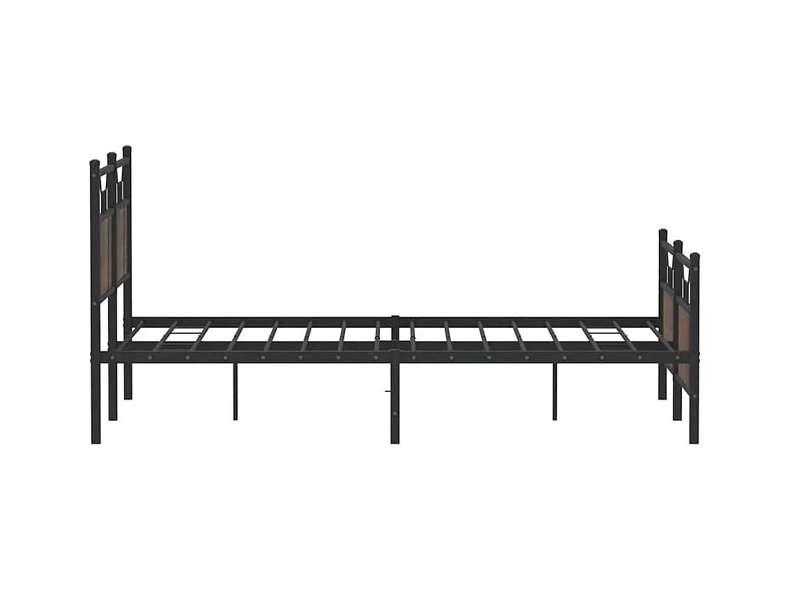 Bettgestell ohne Matratze Braun Eiche 150x200 cm Holzwerkstoff