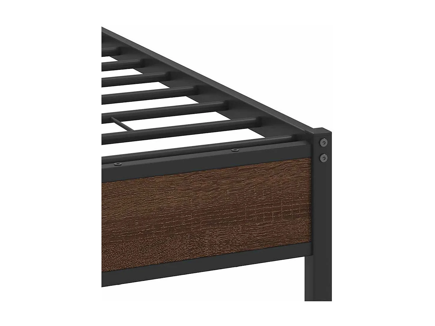 Cadre de lit sans matelas chêne marron 150x200 cm