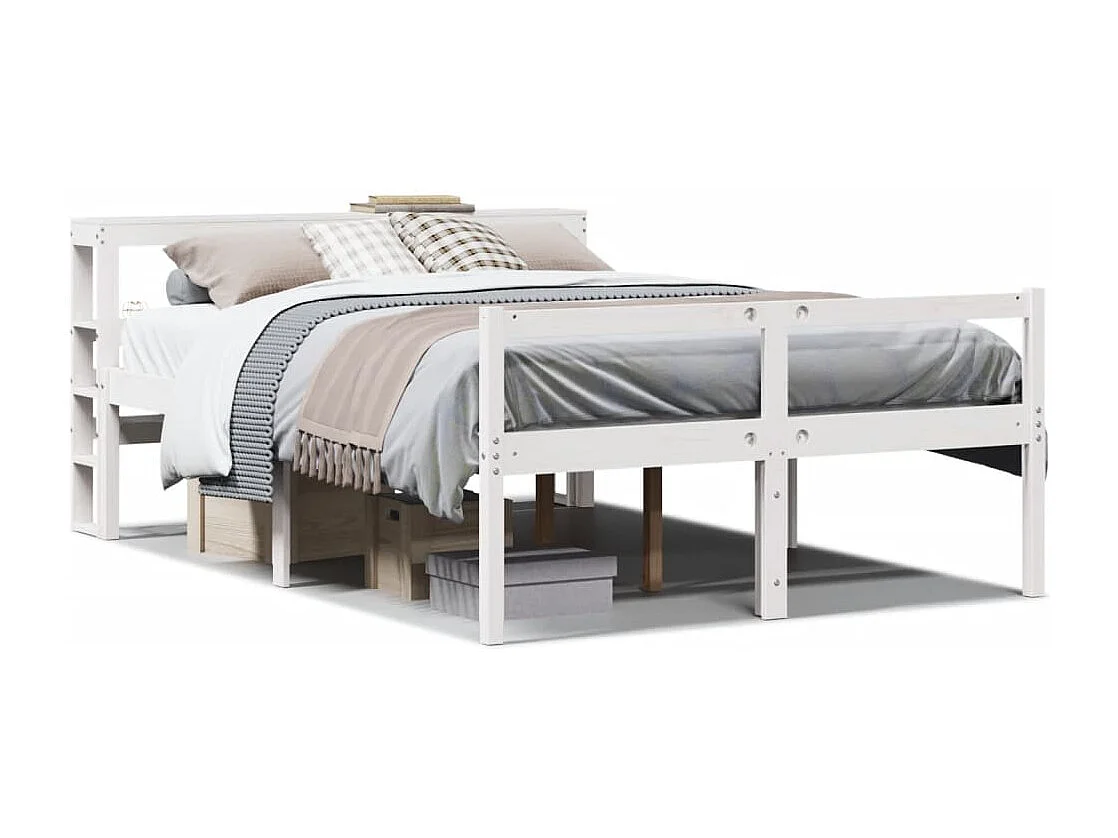 Lit pour personne âgée avec tête de lit sans matelas 150x200 cm