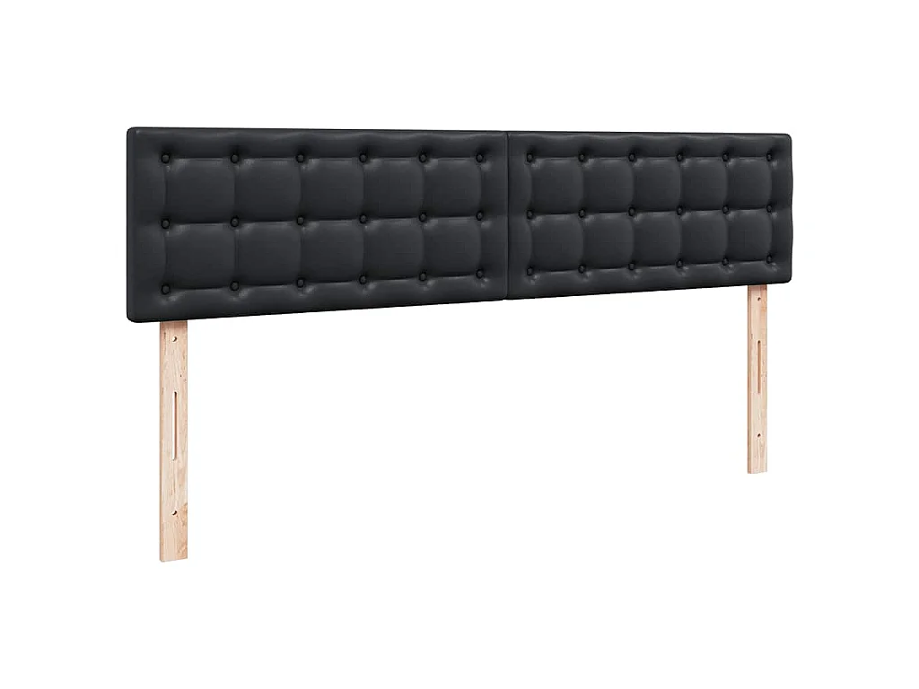 Cadre de lit ottoman avec matelas noir 200x200 cm similicuir