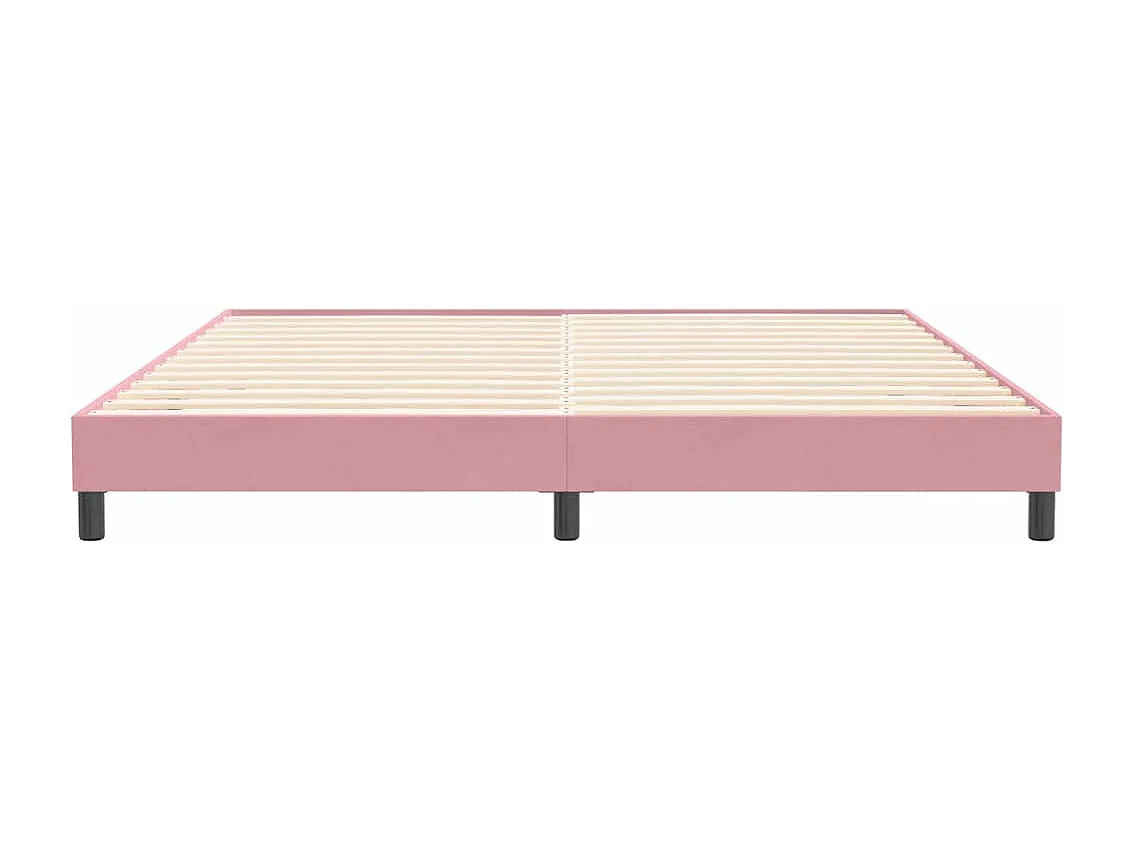 Boxspringbett ohne Matratze Rosa 200x220 cm Samt