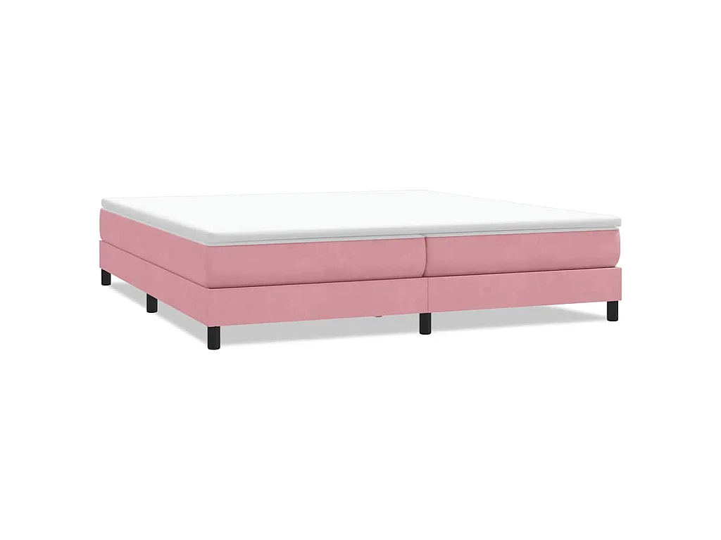 Boxspringbett ohne Matratze Rosa 200x220 cm Samt