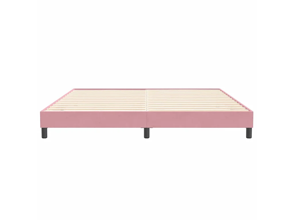 Boxspringbett ohne Matratze Rosa 200x220 cm Samt