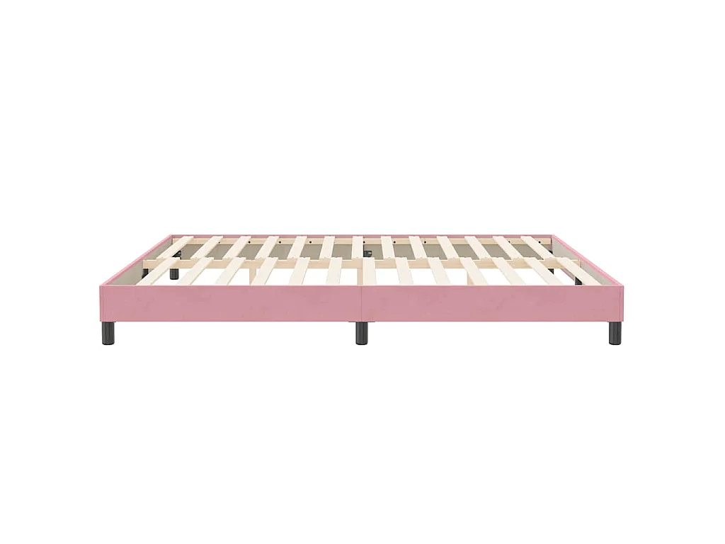 Boxspringbett ohne Matratze Rosa 200x220 cm Samt