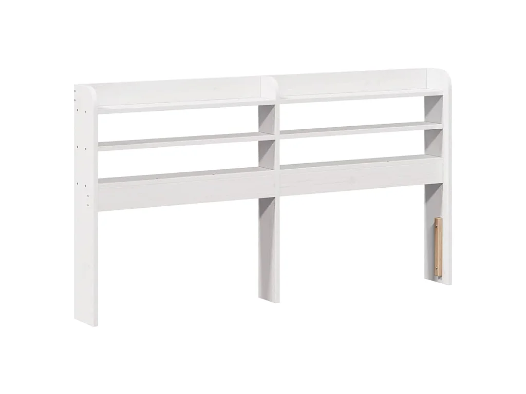 Estrutura de cama c/ cabeceira 150x200 cm pinho maciço branco