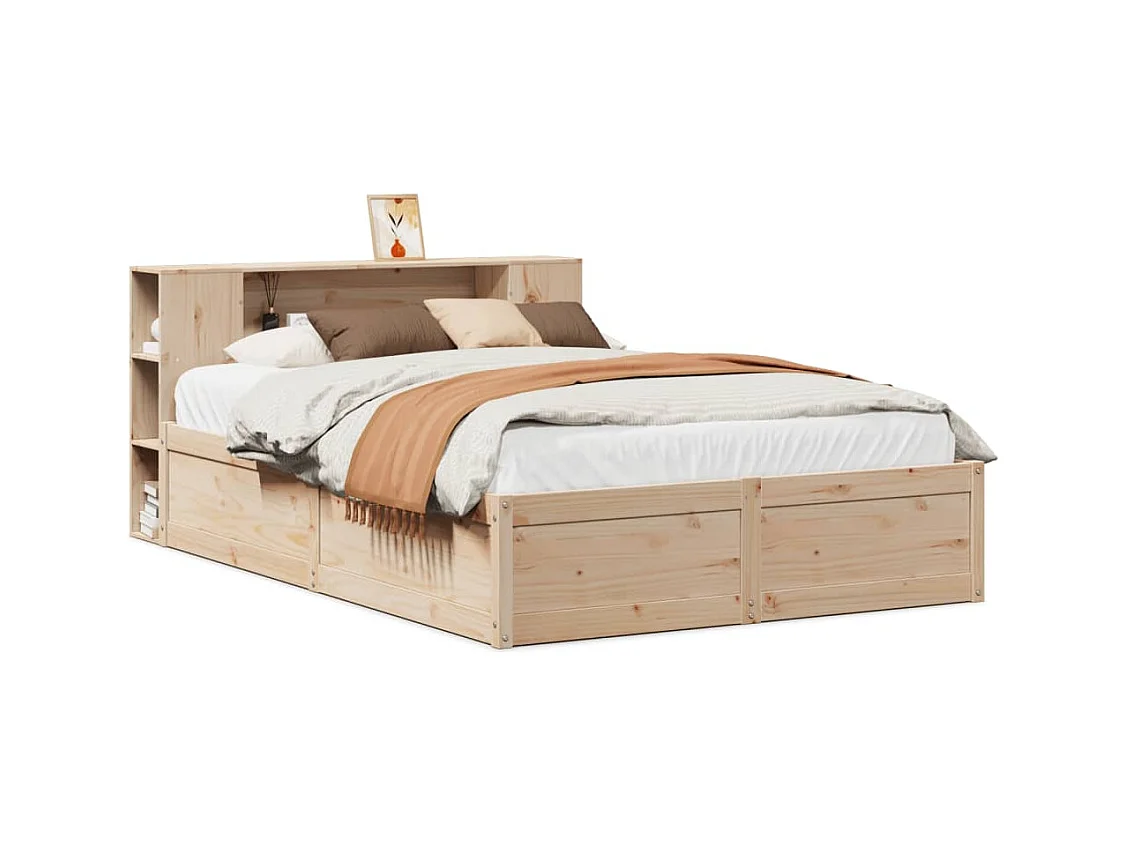 Bedframe zonder matras massief grenenhout 150x200 cm