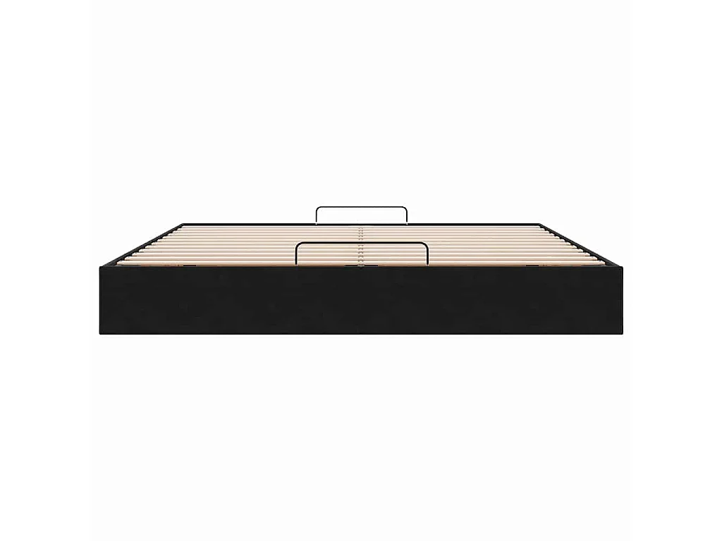 Ottoman bedframe zonder matras 200x200 cm fluweel zwart