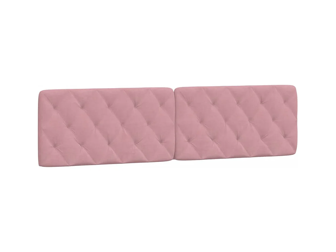 Cama com colchão 200x200 cm veludo rosa