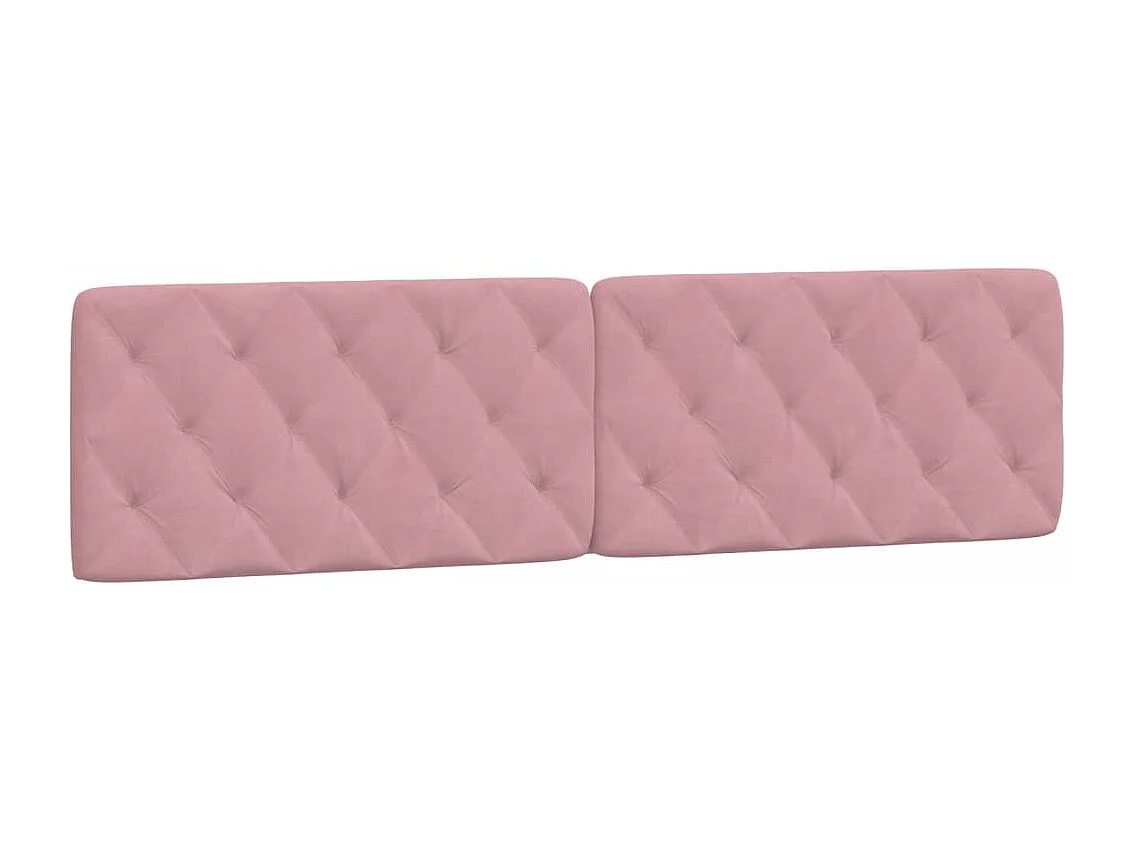 Bett mit Matratze Rosa 200x200 cm Samt