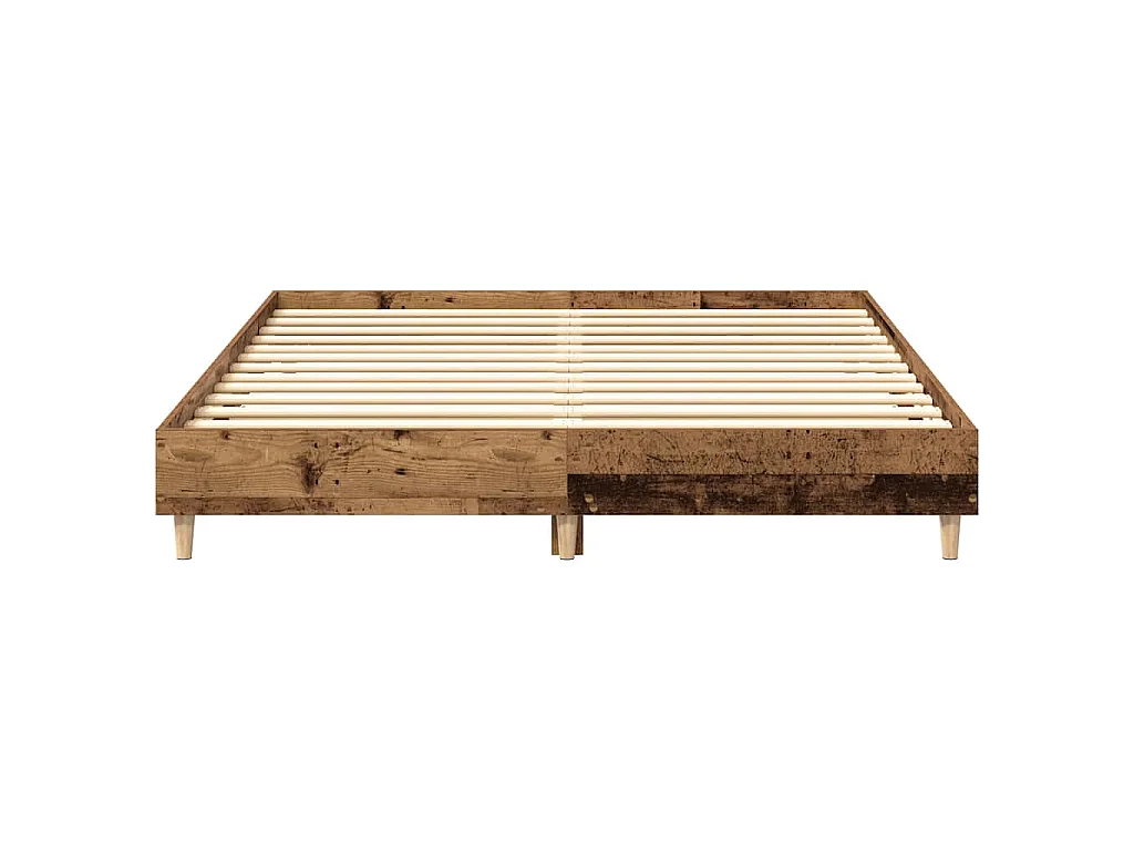 Bedframe zonder matras 150x200 cm spaanplaat bewerkt hout
