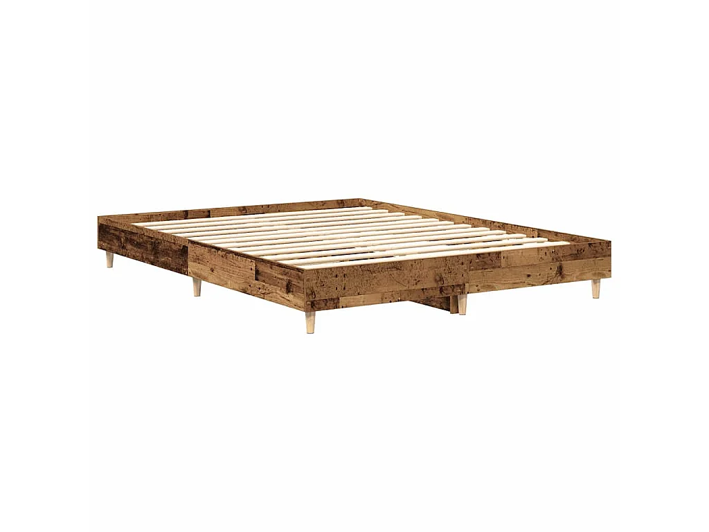 Bedframe zonder matras 150x200 cm spaanplaat bewerkt hout